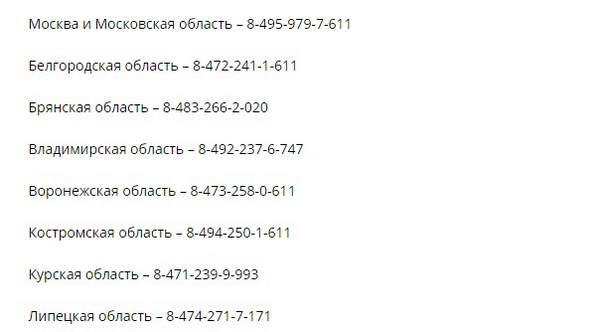 Номера телефонов абонентской поддержки Теле2 для всех регионов