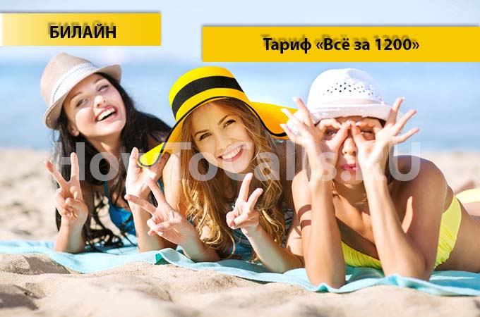 Тариф «Всё за 1200» от Билайн - описание тарифа, как подключить и как отключить тарифный план «Всё за 1200» от Билайн