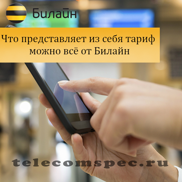 Тариф можно все Билайн: как подключить, стоимость