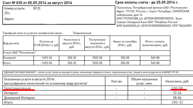 Как официально отключить домашнюю антенну Ростелеком
